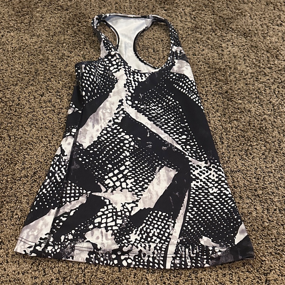 lululemon athletica Black and White Tank Top